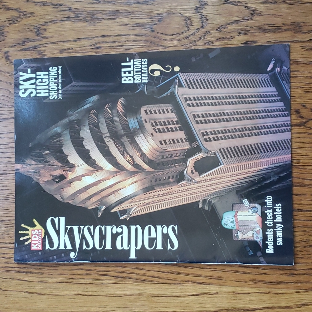 Vintage 90s Kids Discover Magazine Skyscrapers Volume 4 Issue 8 October 1994